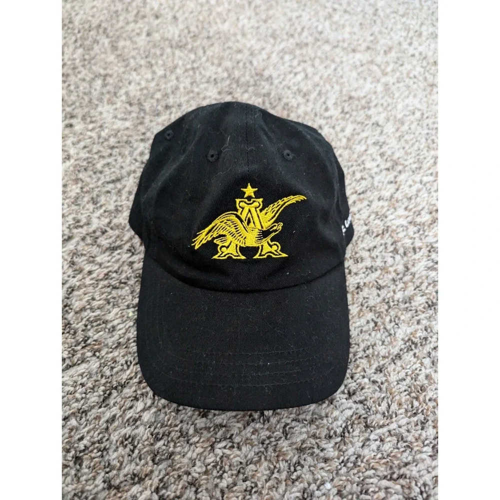 Anheuser Busch Beer St Louis Brewery‎ Cap - Black StrapBack Hat - One Size